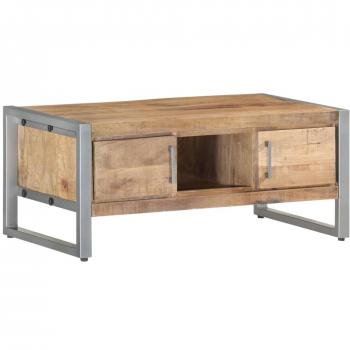 vidaXL Coffee Table 95x50x40 cm Rough Mango Wood