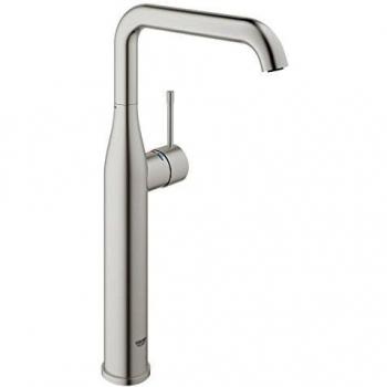 Grohe Essence - Grifo de lavabo Cuerpo liso color Supersteel tamaño XL