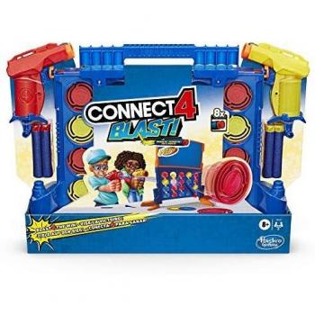 Nerf - Juego de Mesa Connect 4 Blast (Hasbro E9122EU4)