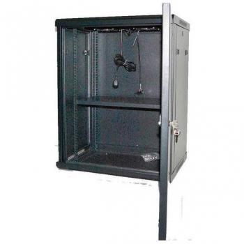 Armario Rack Powergreen 15U 60x45 con Termostato, Ventiladores y Bandeja
