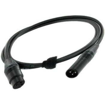 Cordial CPM 1,5 FM-FLEX - Cable de micrófono XLR (1x hembra - 1x macho) 1.50 m Negro