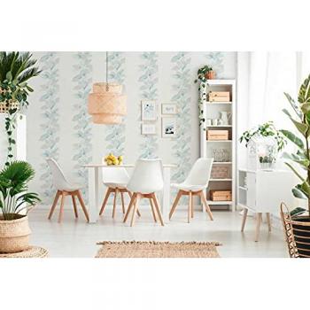 Papel Pintado Floral Acuarela Attractive - Diseño Botánico, Estructura Ligera, Ideal para Salones y Dormitorios (5.33 m²)