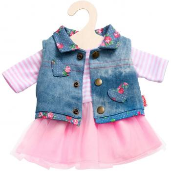 Vestido de Tul con Chaleco Vaquero para Muñecas, Tamaño 28-35 cm HELESS