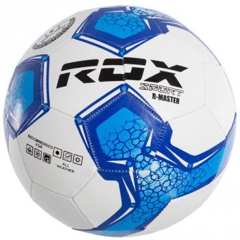 Balón de fútbol Rox-R Master, tamaño oficial, material sintético resistente, diseño aerodinámico, cámara de aire butílica para mejor retención del aire, superficie texturizada para un mejor control y agarre, ideal para entrenamiento