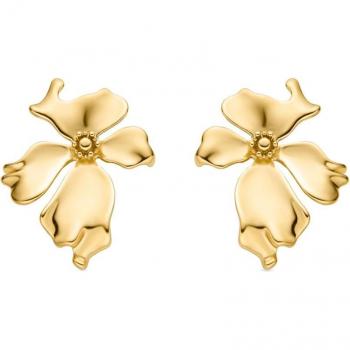 Pendientes Luxenter Haiqua Africa en aleación de metal con baño de oro amarillo de 18K