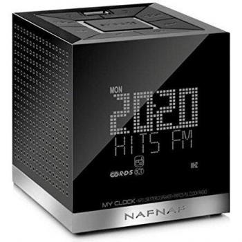 Naf Naf MYCLOCK-V3BK - Radio despertador, color negro