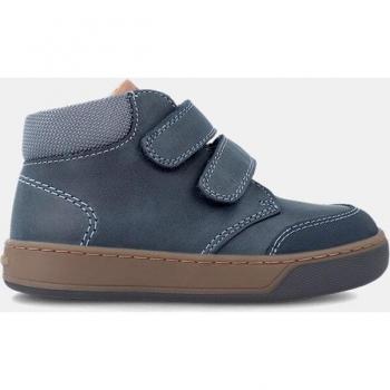 Zapatillas Garvalín tipo casco altas en piel con doble cierre adherente