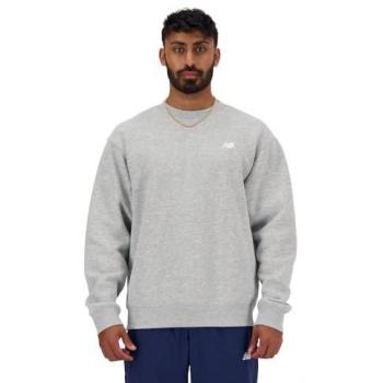 Sudadera New Balance Sport Essentials Fleece Crew Hombre Gris Atlético S