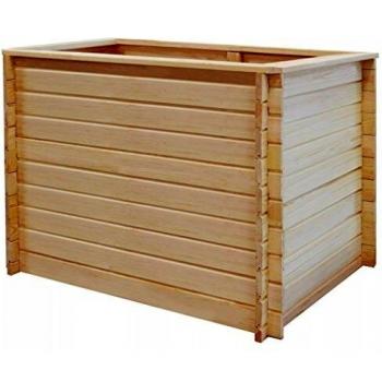 vidaXL Arriate de Madera de Pino 19 mm 100x100x80 cm Plantador Macetero Maceta Flores