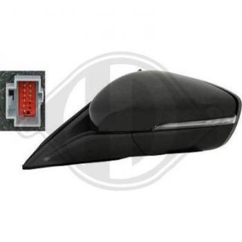Espejo retrovisor DIEDERICHS 1530027 con diseño específico para la puerta, fabricado con materiales de alta calidad, incluye soporte y cristal reflectante, fácil instalación y compatible con varios modelos de vehículos
