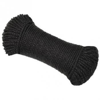 Cuerda de trabajo polipropileno negro 3 mm 25 m