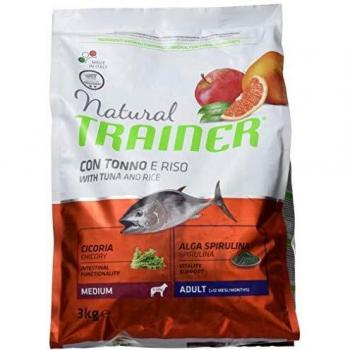 Trainer Natural Adult Medium con atún, arroz y espirulina - 3 kg