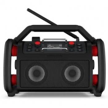 PerfectPro Radio Portátil Rockpro con recepción Dab+ y FM, Bluetooth, cargador y batería de litio integrada, entrada AUX y USB, clasificación IP65