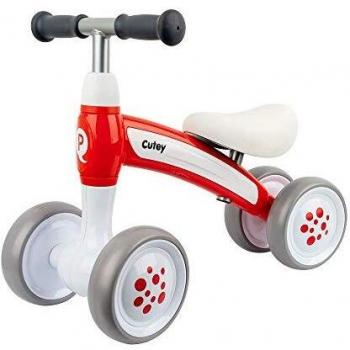 QPLAY - Correpasillos Cutey - Ideal para bebés de 1 a 3 años - Rojo
