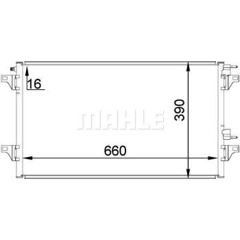 Condensador de aire acondicionado MAHLE ORIGINAL AC 297 000P
