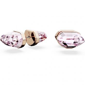 Swarovski Lucent Rose Gold Plated Stud Earrings with Crystals