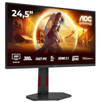 AOC G4 Q25G4SR 24.5 Fast IPS Gaming Monitor - 2560 x 1440 QHD, 300Hz, HDR400, Black/Red