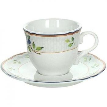 Tognana 105cc Opera Villa Pamphili café juego de taza y platillo, blanco