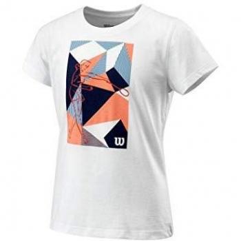 Wilson G Prism Play Tech tee Camiseta, Unisex niños, White, L