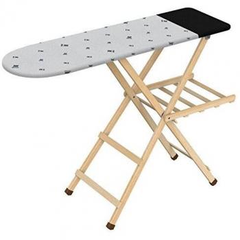 Gimi Legno Tech Tabla de Planchar de Madera, Superficie 117x34 cm