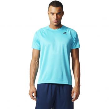 adidas D2M TEE PL Camiseta, Hombre, Azul