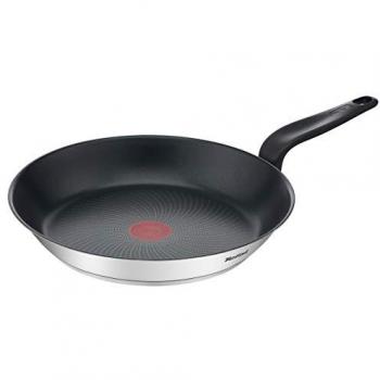 Sartén Tefal Primaria de Acero Inoxidable 28cm con Recubrimiento Antiadherente y Compatible con Inducción
