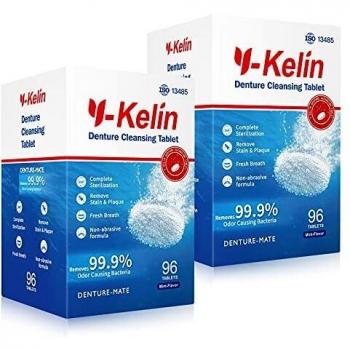 Y-Kelin Tabletas de limpieza de dentadura