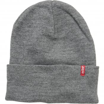 Levi's Elegant Gray Logo Cap, Beanies, unisex, Gray, Size: ONE SIZE