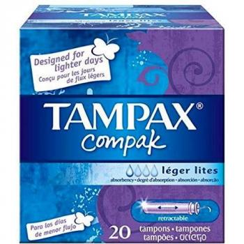 Tampax Tampones - 2 Paquetes de 20 gr - Total: 40 gr