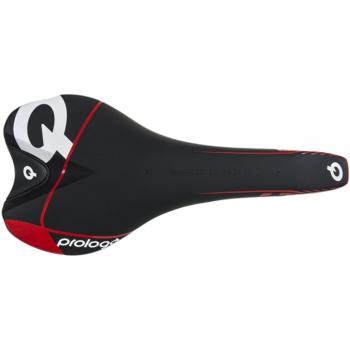 Prologo Scratch 2 T2.0 Custom sillín de bicicleta Unisex, Hard Black/Red Fluo