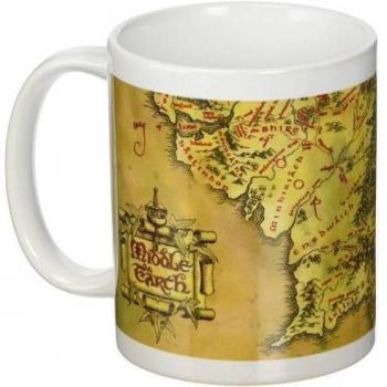 Taza El Señor de los Anillos Tierra Media Marrón/blanco One Size