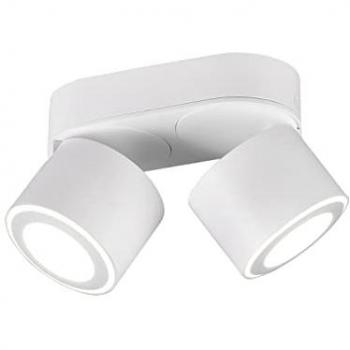 Plafón LED Taurus 2 Focos Orientables 7W 3000K 900LM Blanco