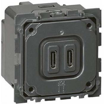 Cargador Doble USB Tipo C Céliane 3A 15W Legrand 067466