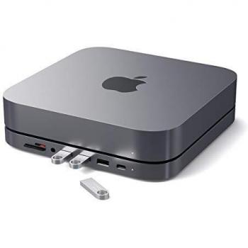 Satechi Aluminum Type-C Pro Hub Adapter with HDMI, USB-A, and USB-C Ports for MacBook and Other Laptops, Black