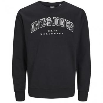 Sudadera sin capucha Jack & Jones para niño con logo, modelo JJECALEB Varsity, talla 152