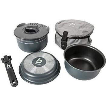 Juego de cacerolas Bo-Camp 5 piezas para trekking de aluminio