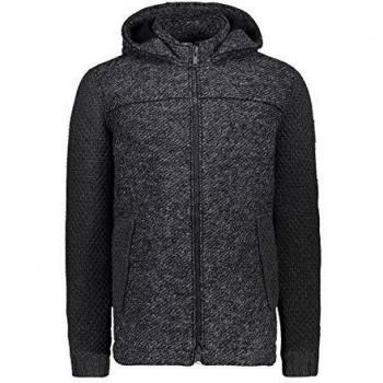 CMP Men's Mid-Fix Hoodie Fleece Jacket - Bright Blue Melange