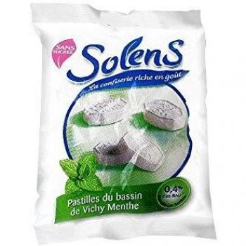 Solens - Solens Pastilles Sans Sucres du Bassin de Vichy Menthe 100g