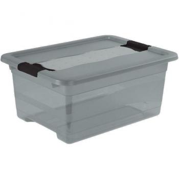Keeeper Caja de Almacenamiento Gris Translúcido 39x29,5x17,5cm