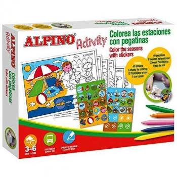 Alpino Activity Colorea con Pegatinas