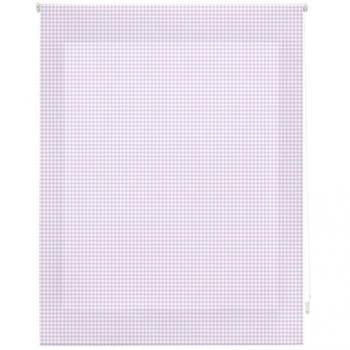 Estor Enrollable Translúcido Vichy Cuadros Lila 100x250 cm - Elegante y Práctico para Ventanas