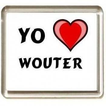Iman de nevera con estampado Te quiero Wouter