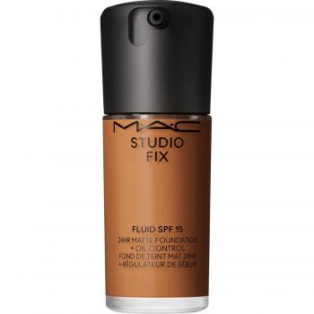 MAC Cosmetics Studio Fix Fluid SPF 15 24HR Matte Foundation + Oil Control - Shade NC47 - 30 ml