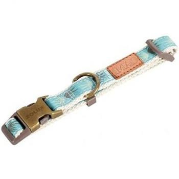 Collar de Nylon Zolux Taiga Azul para Perro, Tamaño L: Contorno de Cuello 40-65 cm, Ancho 25 mm