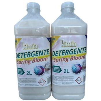 Detergente Concentrado para Ropa Kimia Pack 2 Spring Bloom 4L - 70 Lavados, Microcápsulas Perfumantes, Quitamanchas, Fragancia Intensa, Todo Tipo de Tejidos