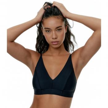 Bralette Halter de Microfibra Black Limba - Sujetador Halter Jane - Color Negro - Talla XL