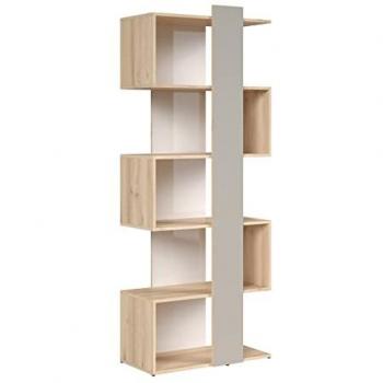 Biblioteca Recta Estratificada Beige y Gris Stella