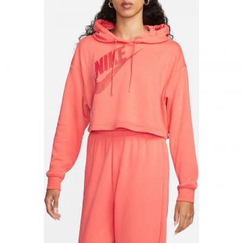 Nike Women's NSW Fleece Cropped Hoodie - Magic Ember, Size L