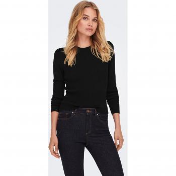 Jersey de mujer de punto con cuello redondo - Negro (Only)
