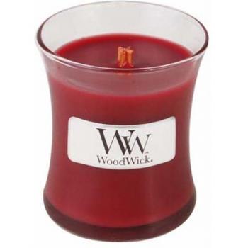 Vela Perfumada WoodWick Mini Jar Cinnamon Chai - Aroma de canela picante y vainilla, tamaño pequeño